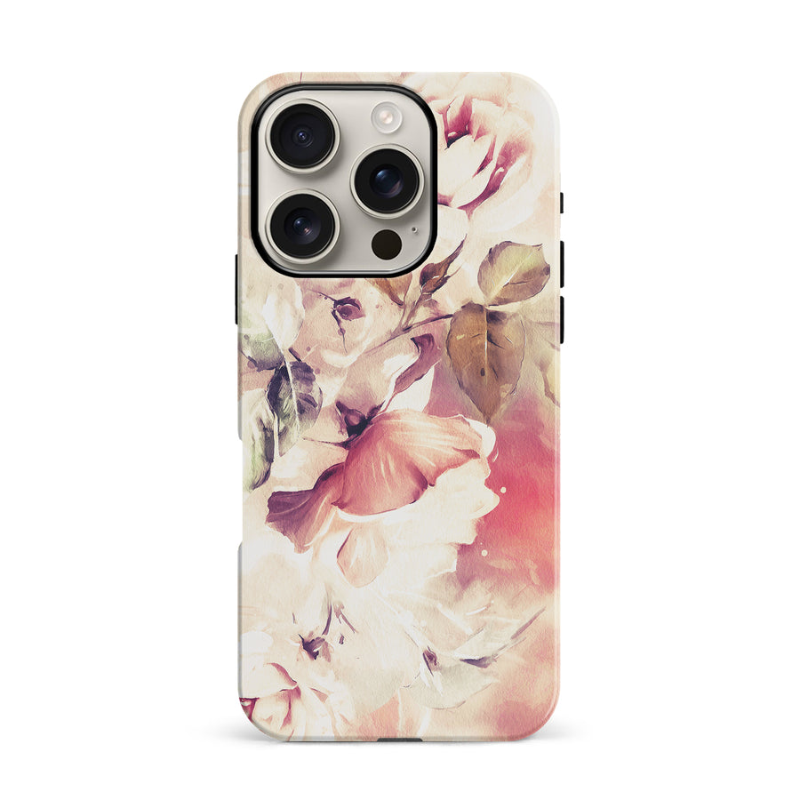 iPhone 16 Pro Blossom Phone Case in Cream