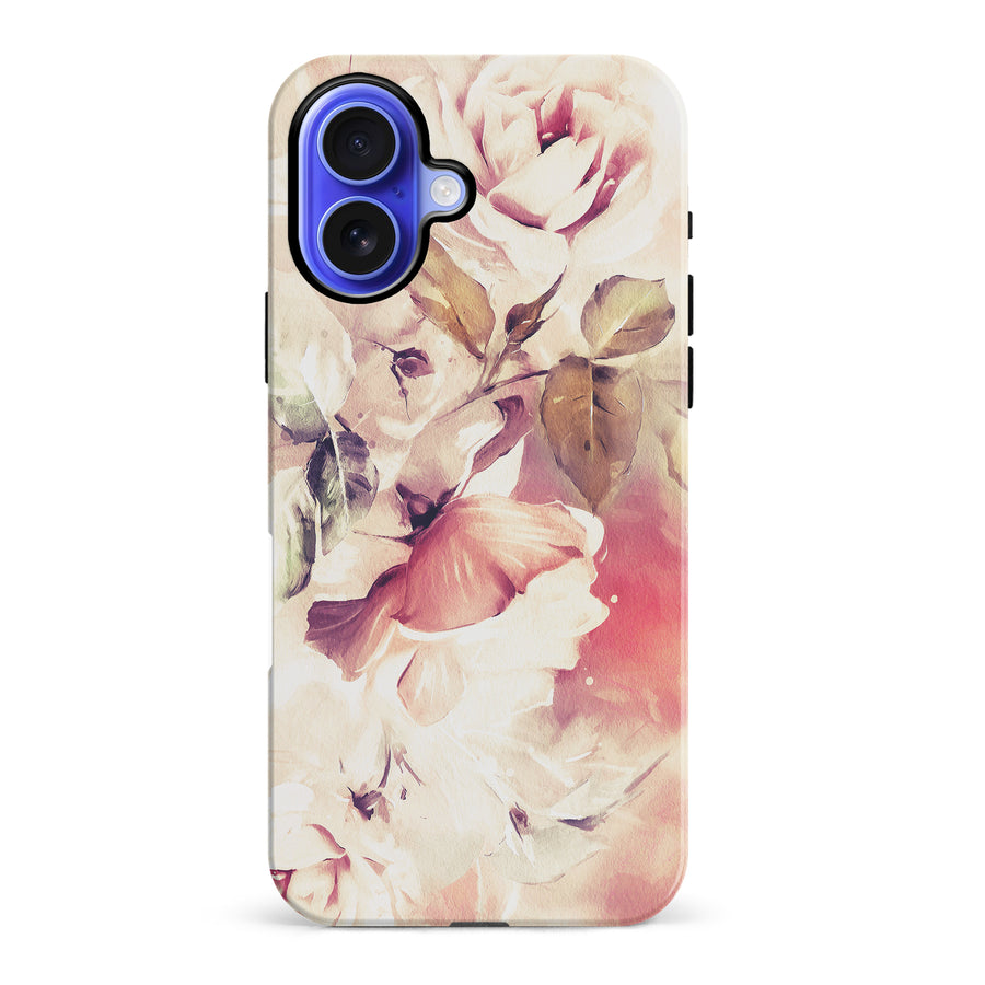 iPhone 16 Plus Blossom Phone Case in Cream