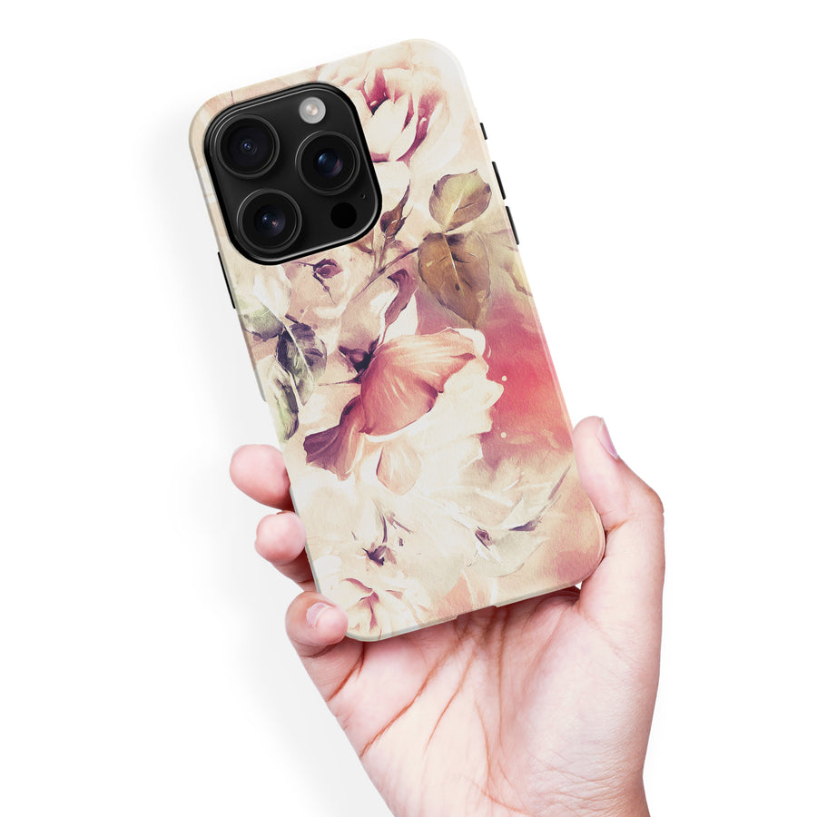 iPhone 16 Pro Max Blossom Phone Case in Cream