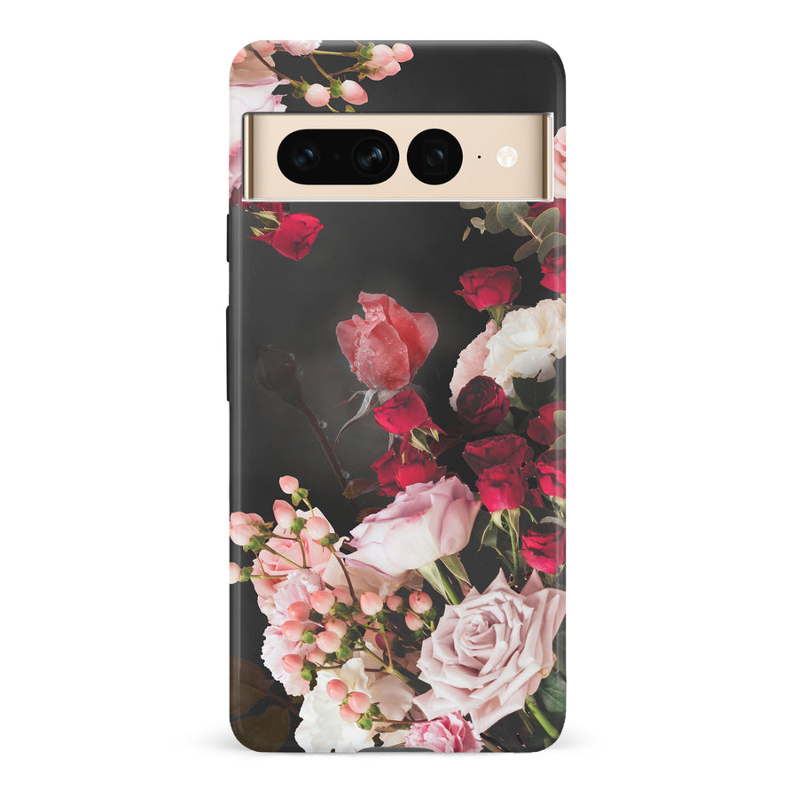 Google Pixel 7 Pro Roses Phone Case in Black