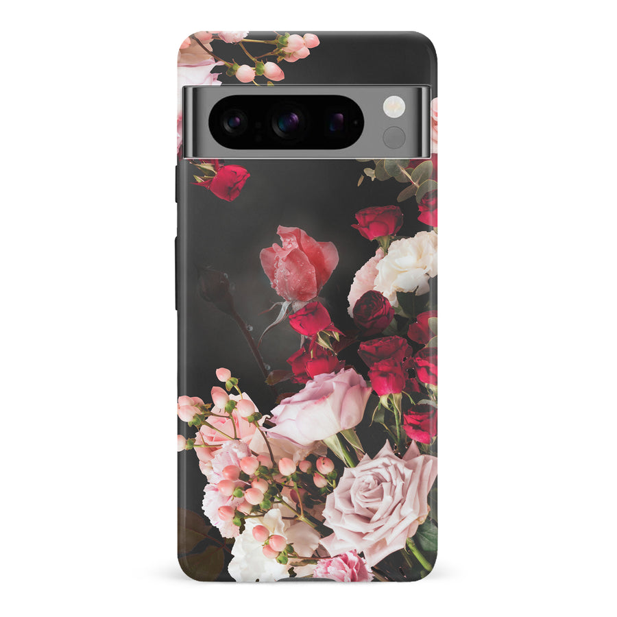 Google Pixel 8 Pro Roses Phone Case in Black