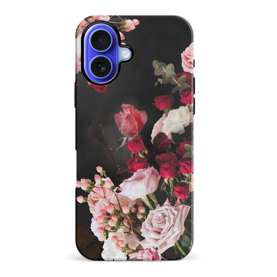 iPhone 16 Plus Roses Phone Case in Black