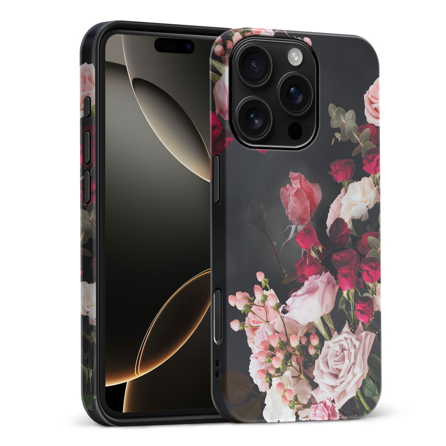 iPhone 16 Pro Max Roses Phone Case in Black