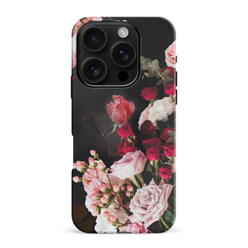 iPhone 16 Pro Max Roses Phone Case in Black