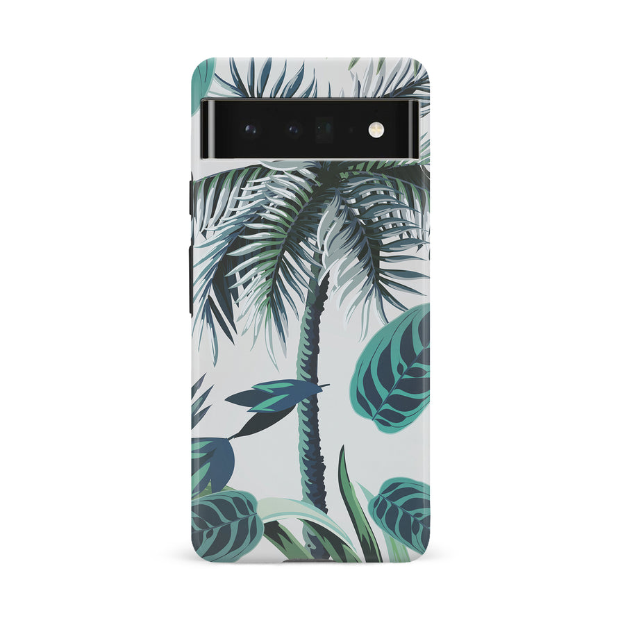 Google Pixel 6A Coconut Tree Phone Case in White