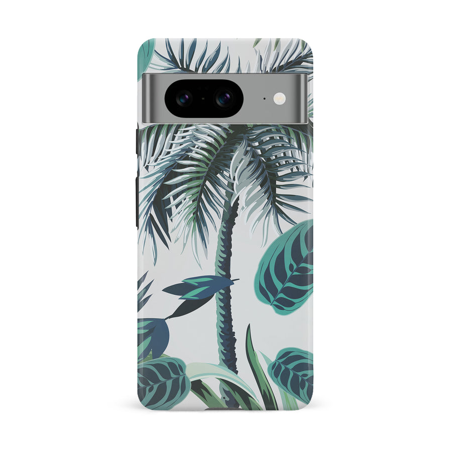 Google Pixel 8 Coconut Tree Phone Case in White