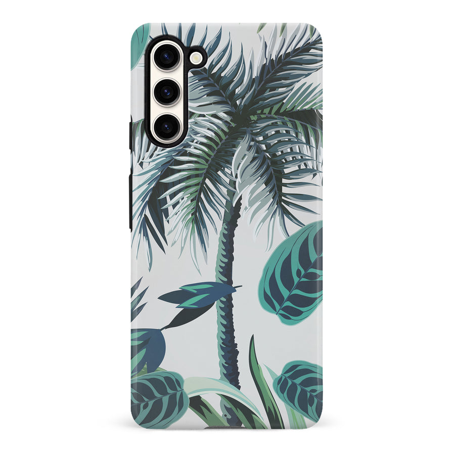 Samsung Galaxy S23 Coconut Tree Phone Case in White