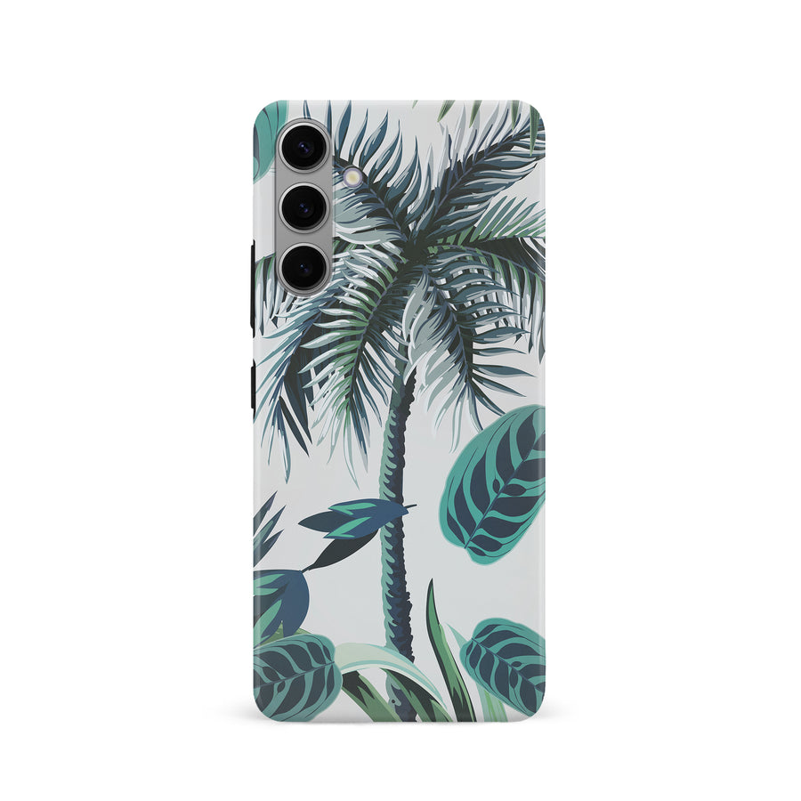 Samsung Galaxy S24 Coconut Tree Phone Case in White