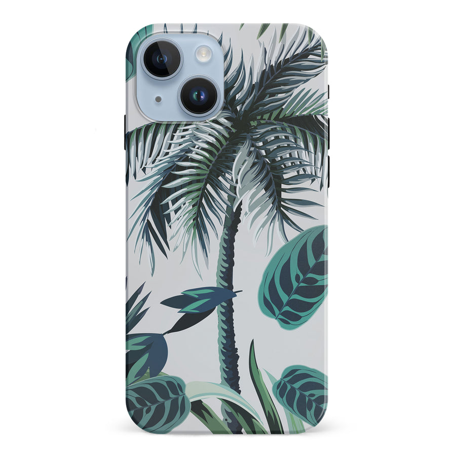 iPhone 15 Coconut Tree Phone Case in White