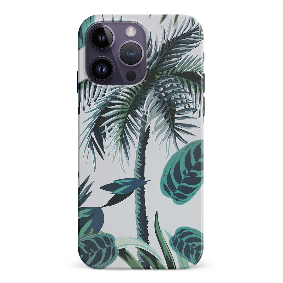 iPhone 15 Pro Coconut Tree Phone Case in White