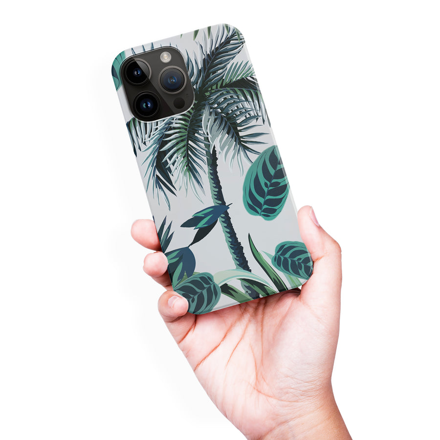 iPhone 15 Pro Max Coconut Tree Phone Case in White