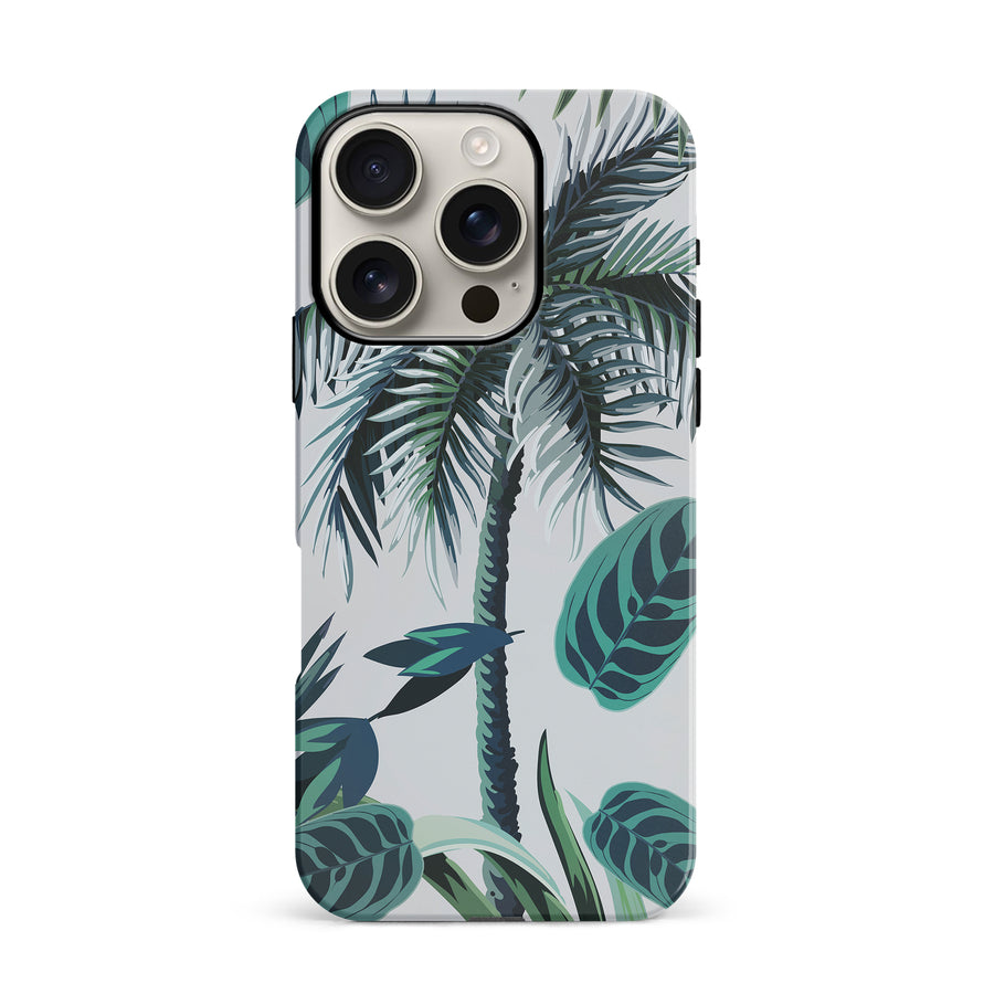 iPhone 16 Pro Coconut Tree Phone Case in White