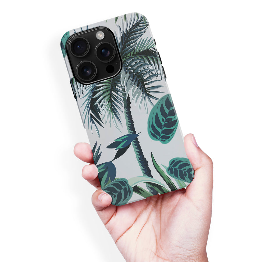 iPhone 16 Pro Max Coconut Tree Phone Case in White