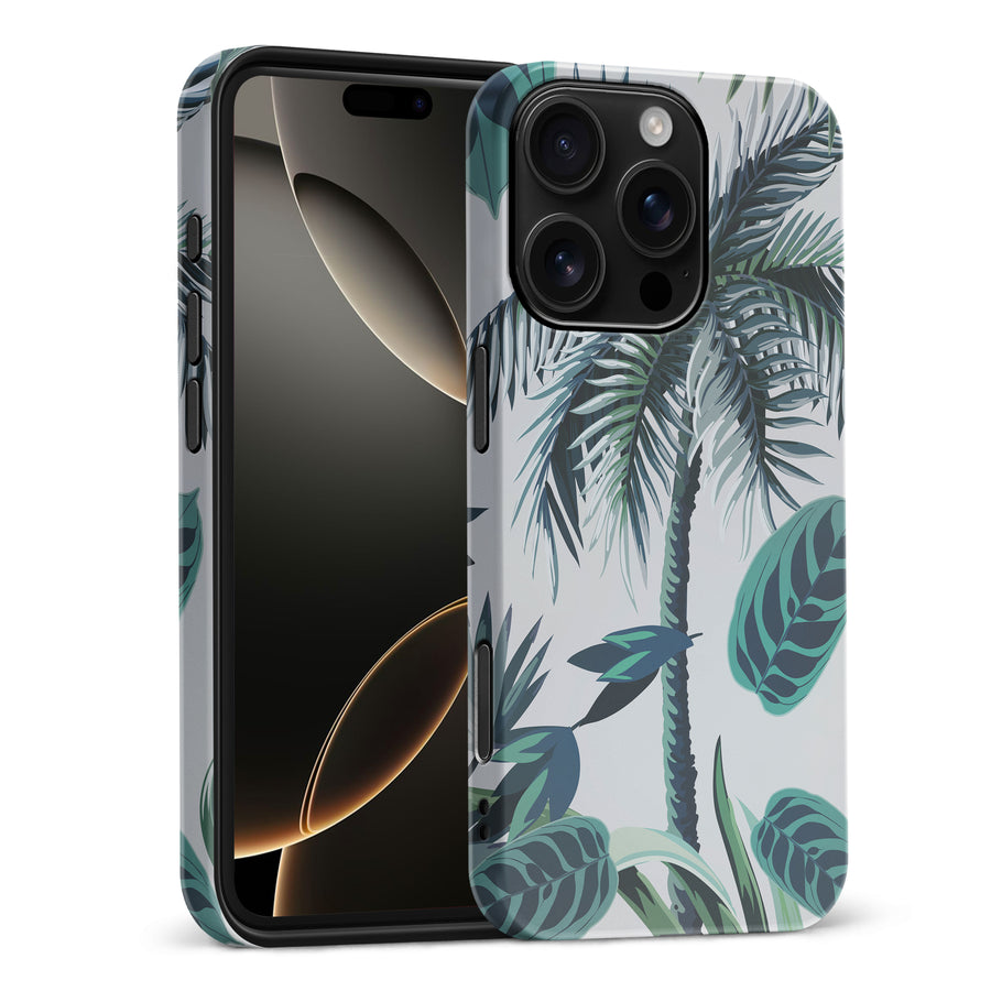 iPhone 16 Pro Max Coconut Tree Phone Case in White