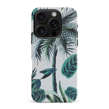 iPhone 16 Pro Max Coconut Tree Phone Case in White