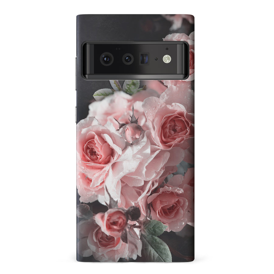 Google Pixel 6 Bouquet of Roses Phone Case in Black