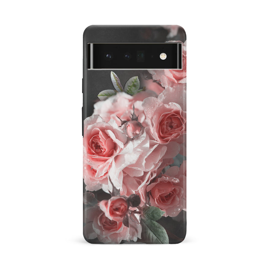 Google Pixel 6 Pro Bouquet of Roses Phone Case in Black