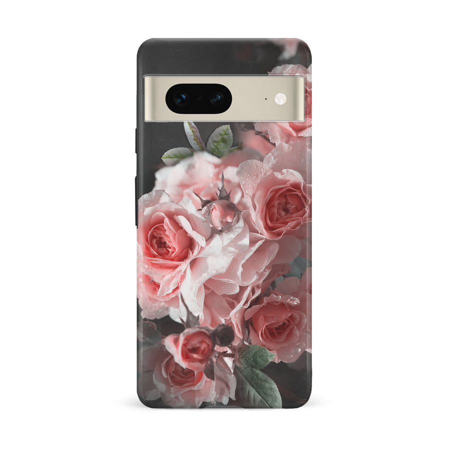 Google Pixel 6A Bouquet of Roses Phone Case in Black