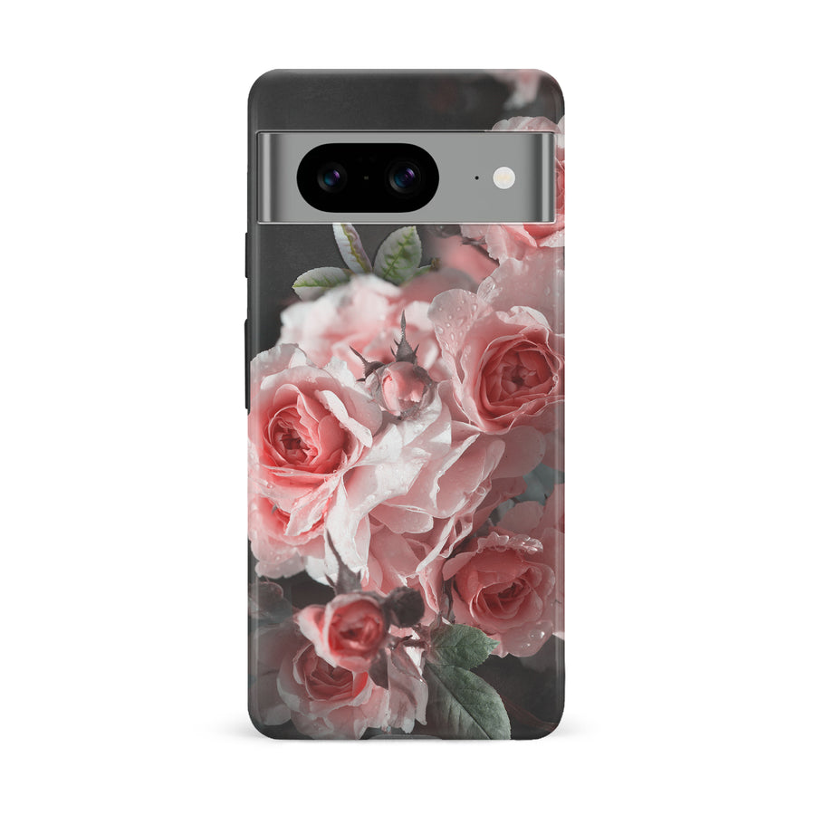 Google Pixel 8 Bouquet of Roses Phone Case in Black