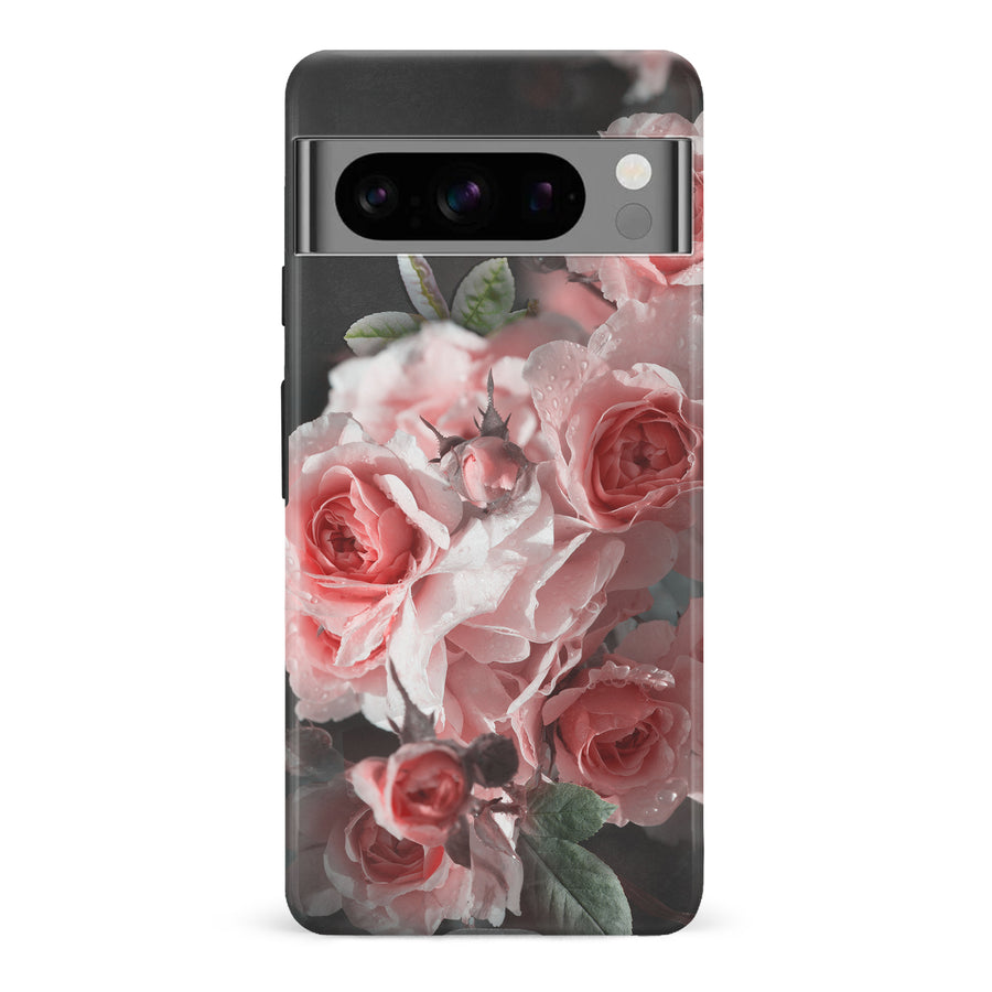 Google Pixel 8 Pro Bouquet of Roses Phone Case in Black