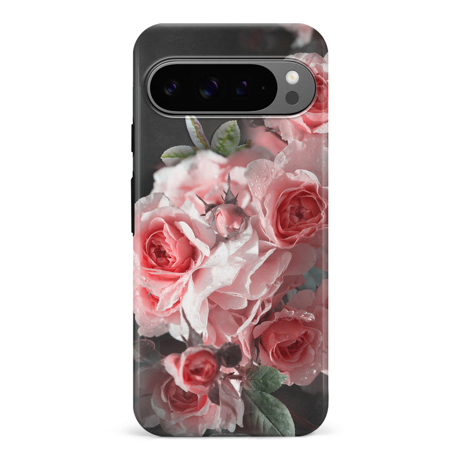 Google Pixel 9 Pro Bouquet of Roses Phone Case in Black