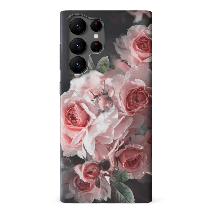 Samsung Galaxy S22 Ultra Bouquet of Roses Phone Case in Black