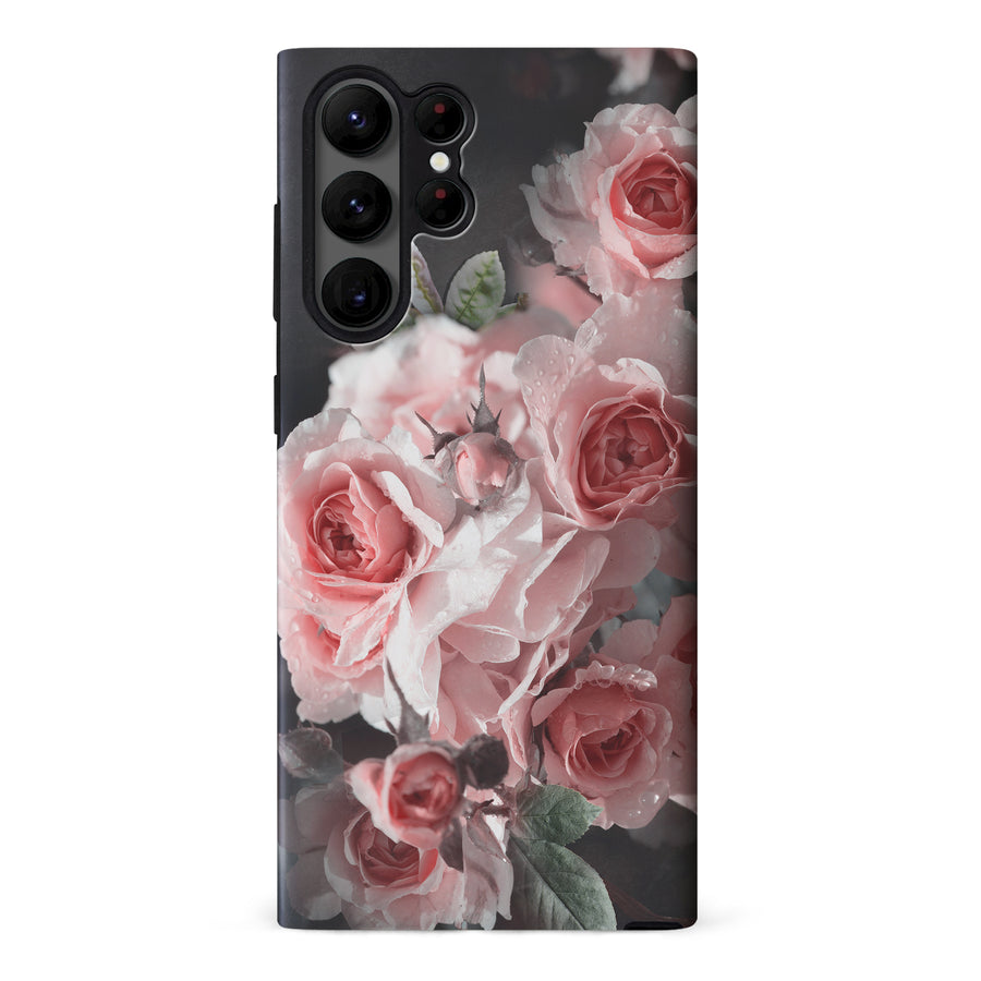 Samsung Galaxy S23 Ultra Bouquet of Roses Phone Case in Black