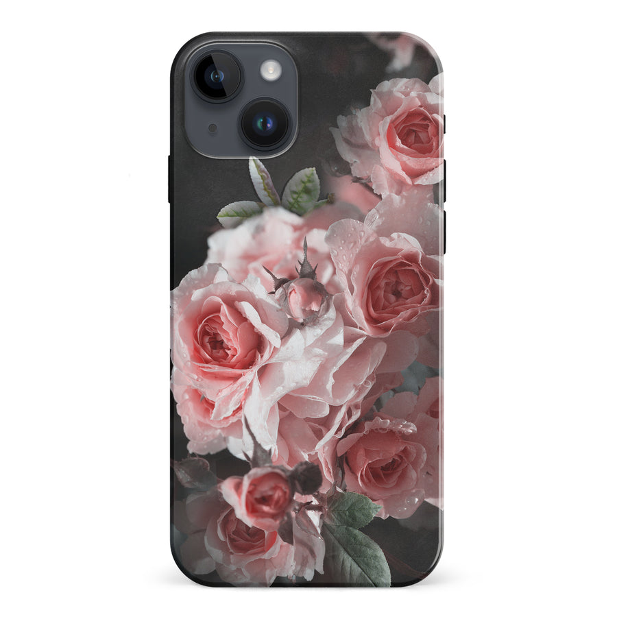 iPhone 15 Plus Bouquet of Roses Phone Case in Black