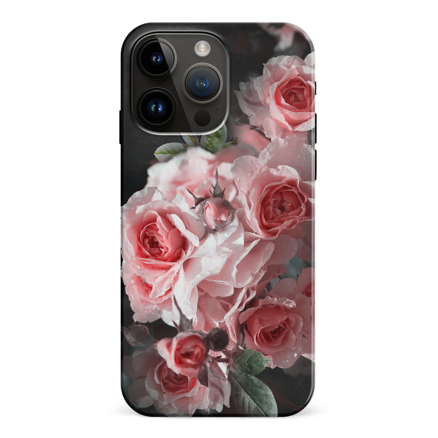 iPhone 15 Pro Max Bouquet of Roses Phone Case in Black