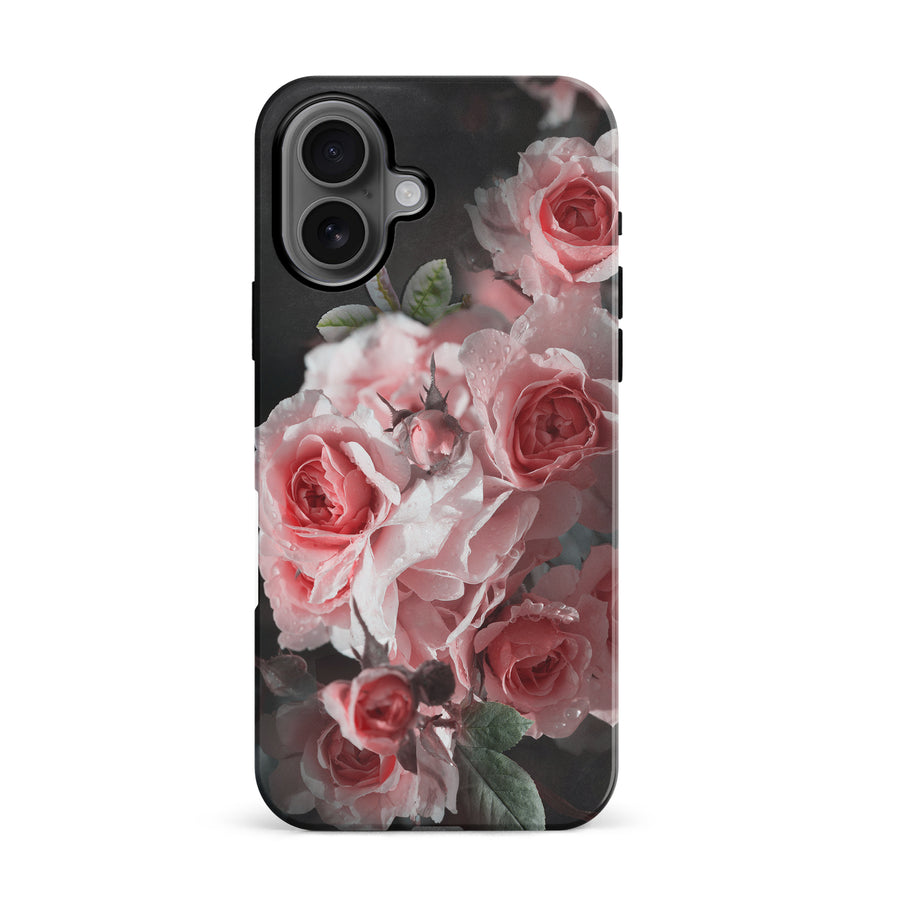 iPhone 16 Bouquet of Roses Phone Case in Black