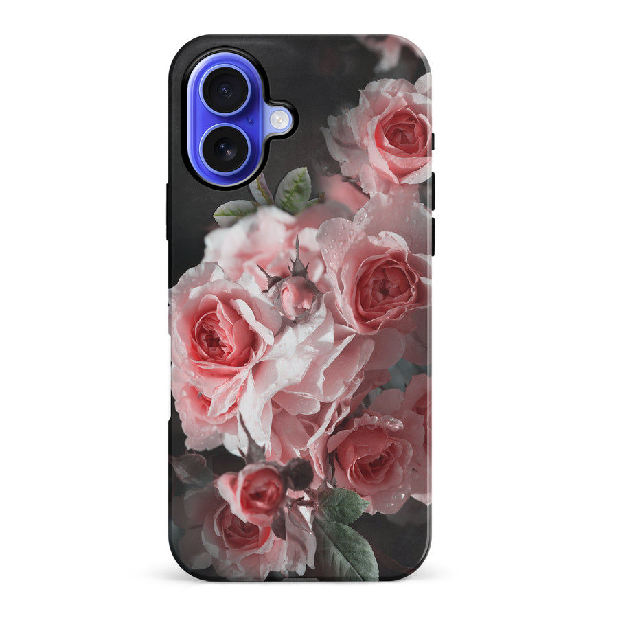 iPhone 16 Plus Bouquet of Roses Phone Case in Black