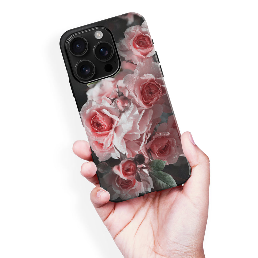 iPhone 16 Pro Max Bouquet of Roses Phone Case in Black