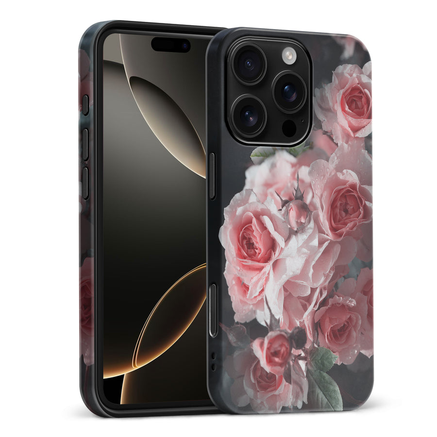 iPhone 16 Pro Max Bouquet of Roses Phone Case in Black