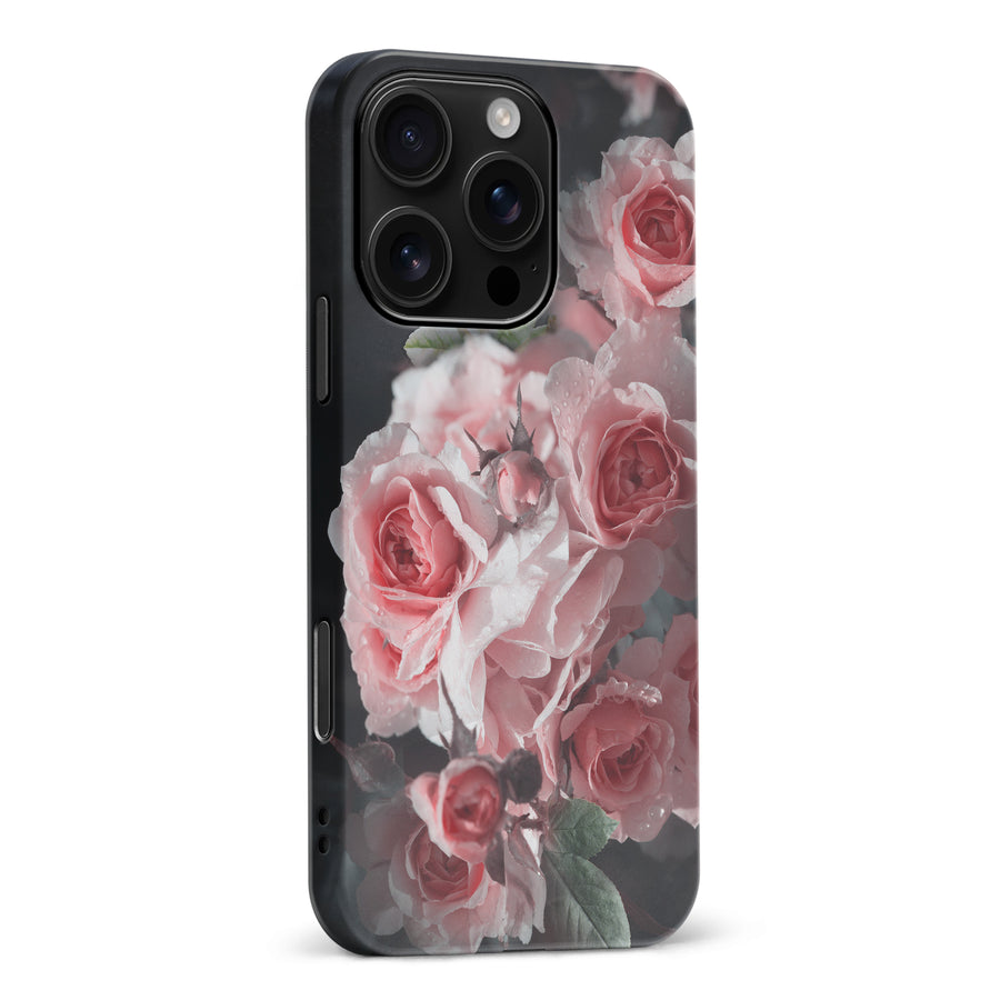 iPhone 16 Pro Max Bouquet of Roses Phone Case in Black