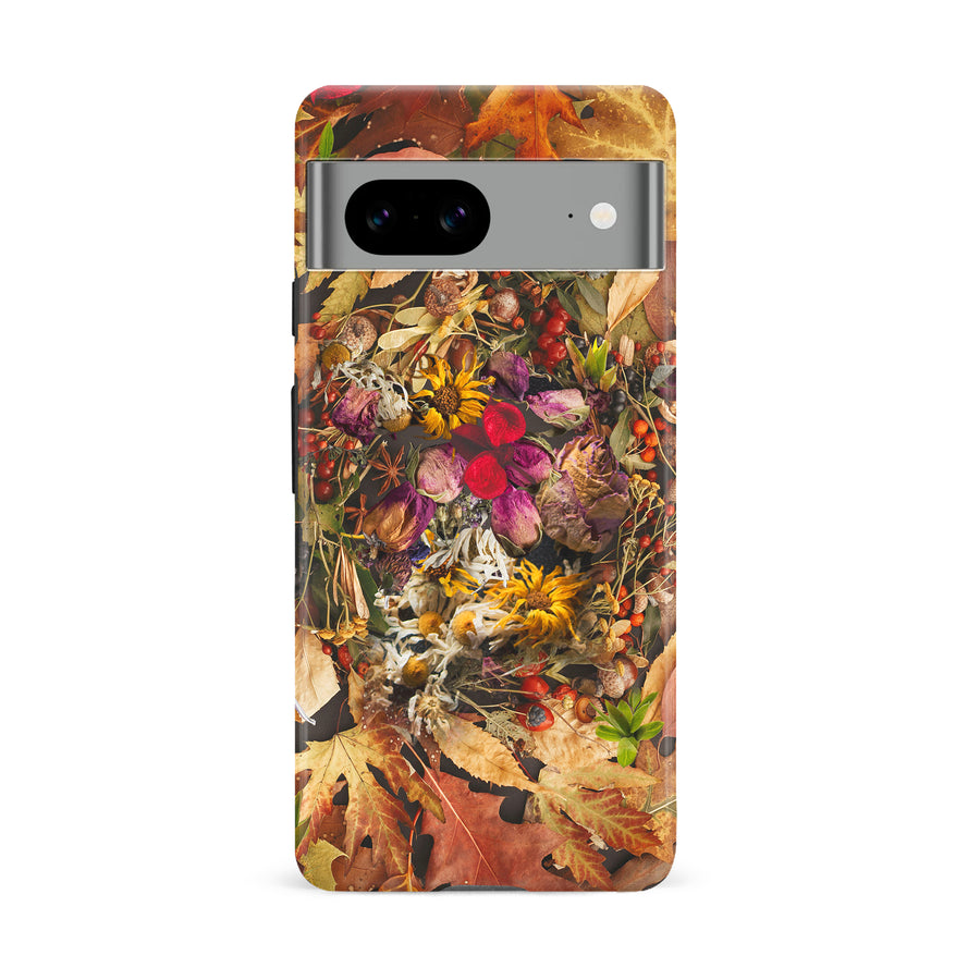 Google Pixel 8A Dried Flowers Phone Case in Yellow