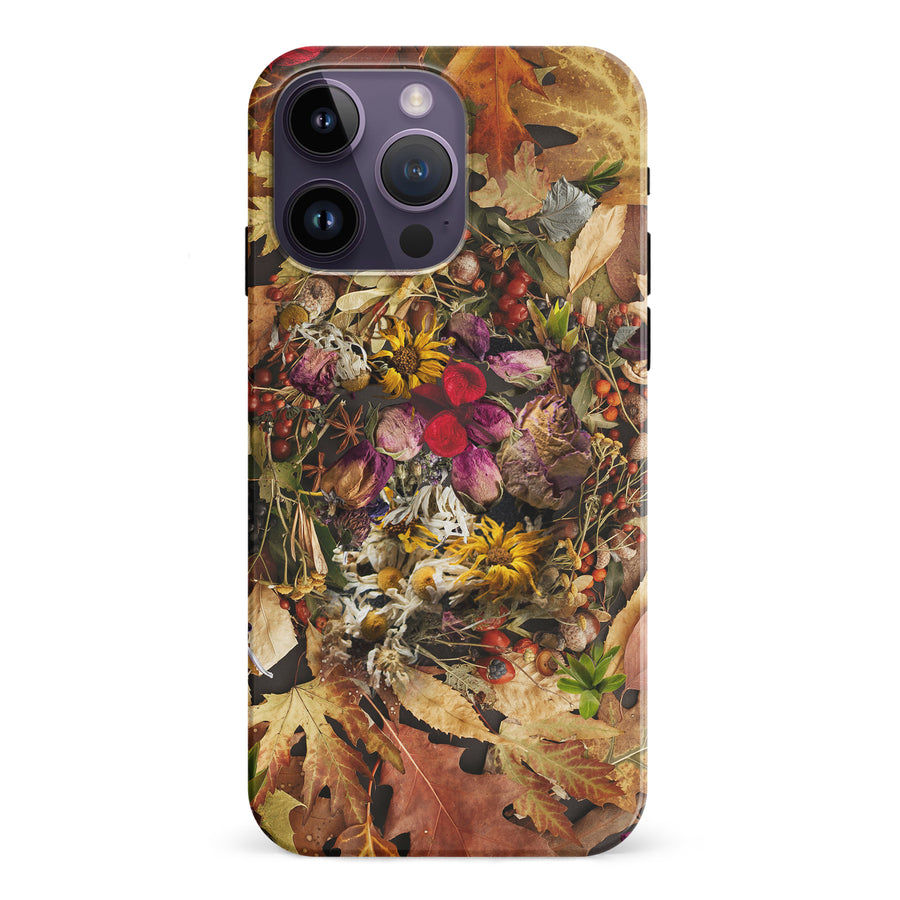 iPhone 15 Pro Dried Flowers Phone Case in Yellow
