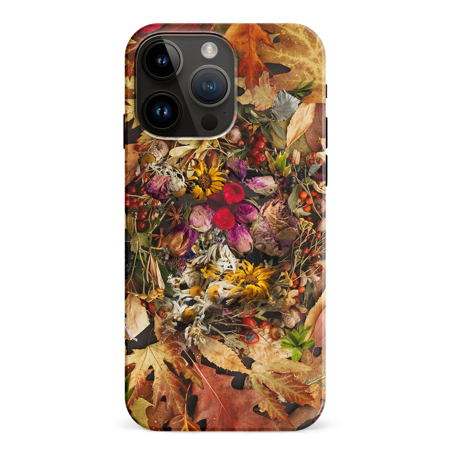 iPhone 15 Pro Max Dried Flowers Phone Case in Yellow