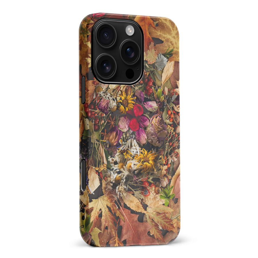 iPhone 16 Pro Max Dried Flowers Phone Case in Yellow