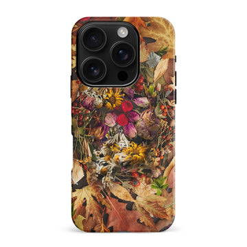 iPhone 16 Pro Max Dried Flowers Phone Case in Yellow