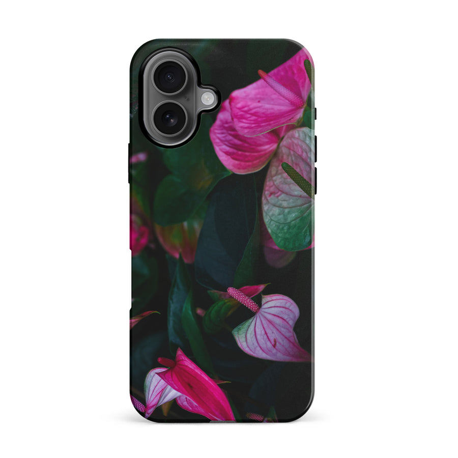 iPhone 16 Anthurium Phone Case in Green