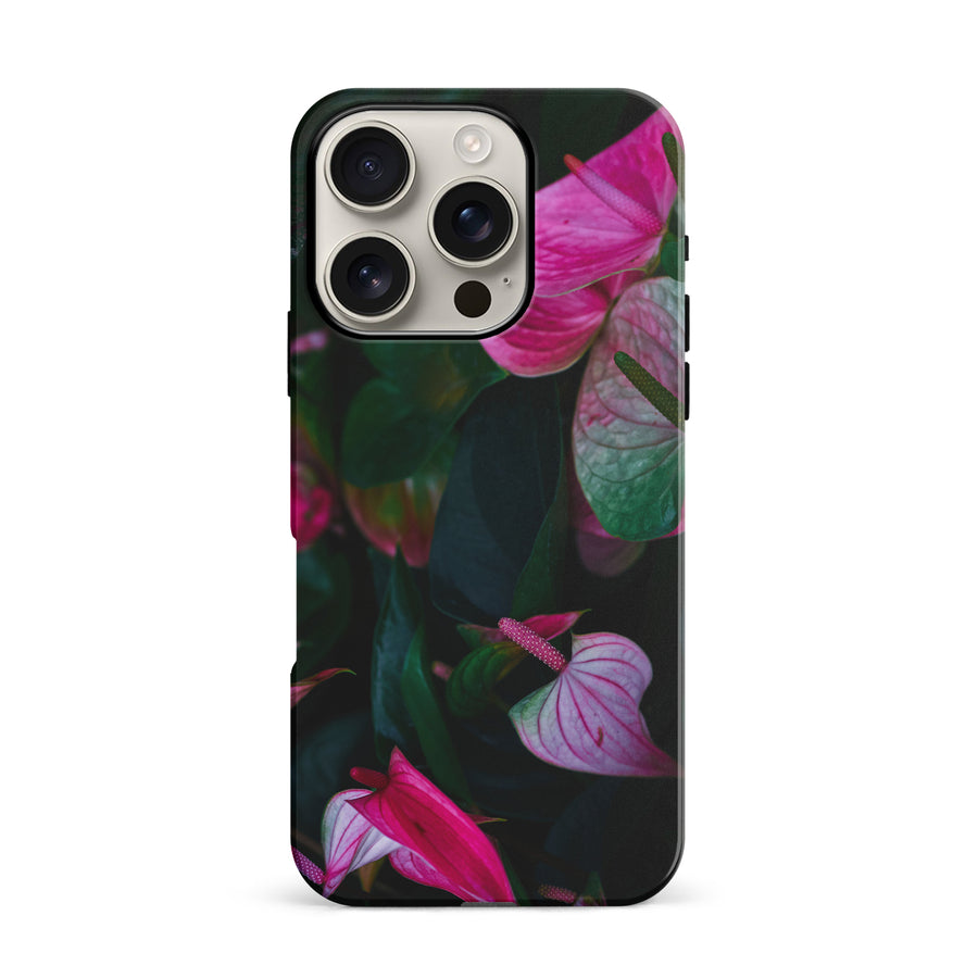 iPhone 16 Pro Anthurium Phone Case in Green