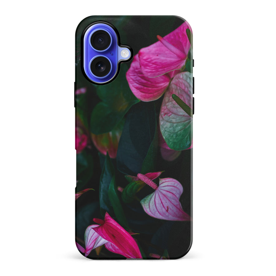 iPhone 16 Plus Anthurium Phone Case in Green