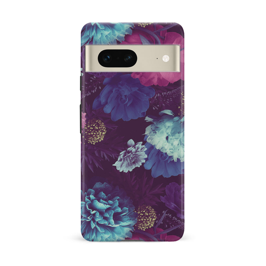 Google Pixel 7 Flower Garden Phone Case in Purple
