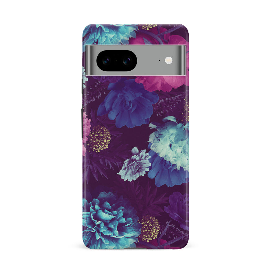 Google Pixel 8A Flower Garden Phone Case in Purple