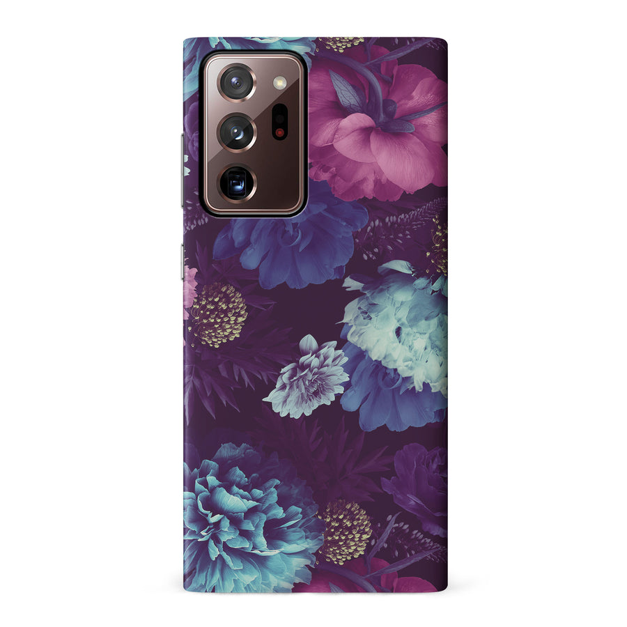 Samsung Galaxy Note 20 Ultra Flower Garden Phone Case in Purple
