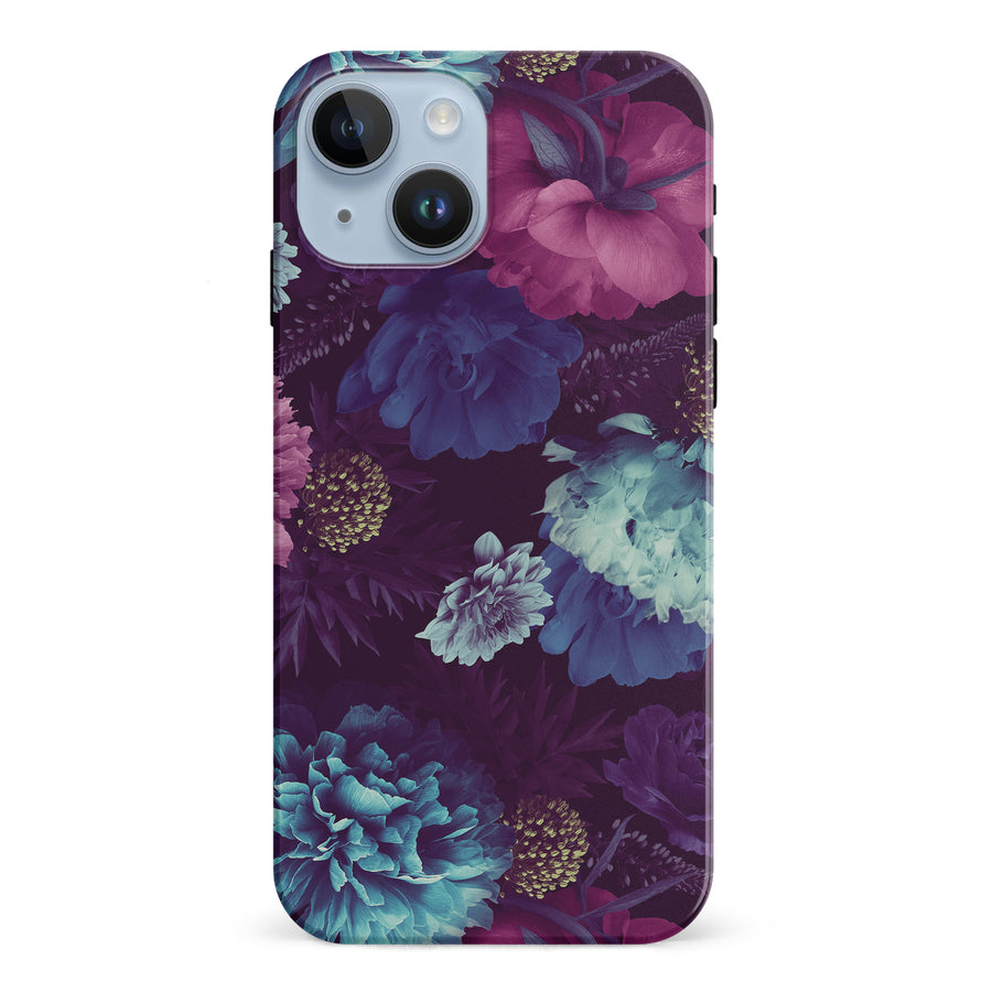 iPhone 15 Flower Garden Phone Case in Purple
