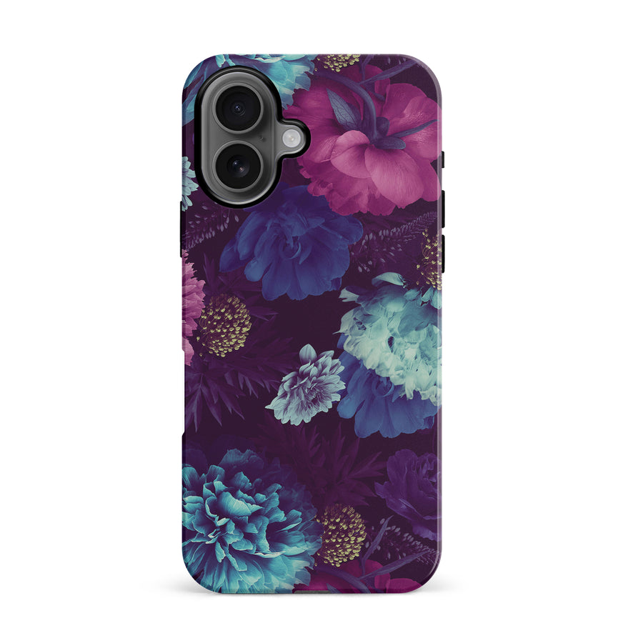 iPhone 16 Flower Garden Phone Case in Purple