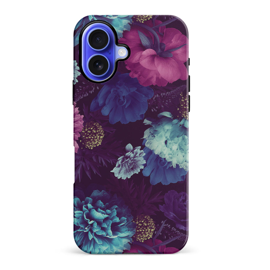 iPhone 16 Plus Flower Garden Phone Case in Purple