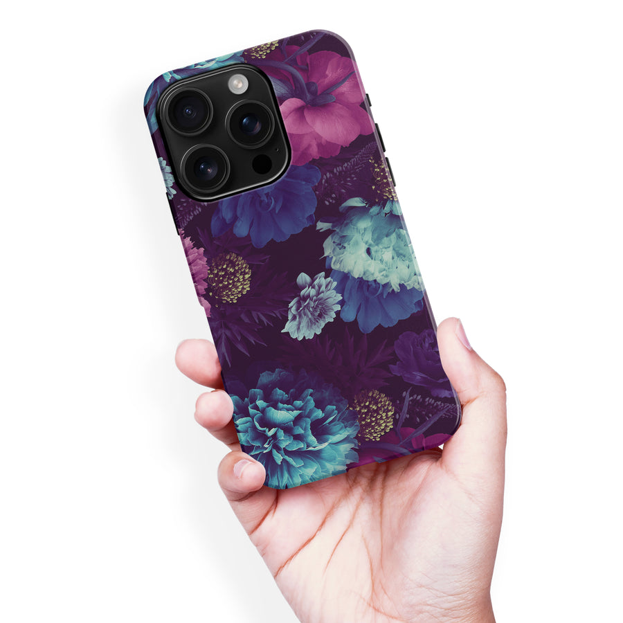 iPhone 16 Pro Max Flower Garden Phone Case in Purple