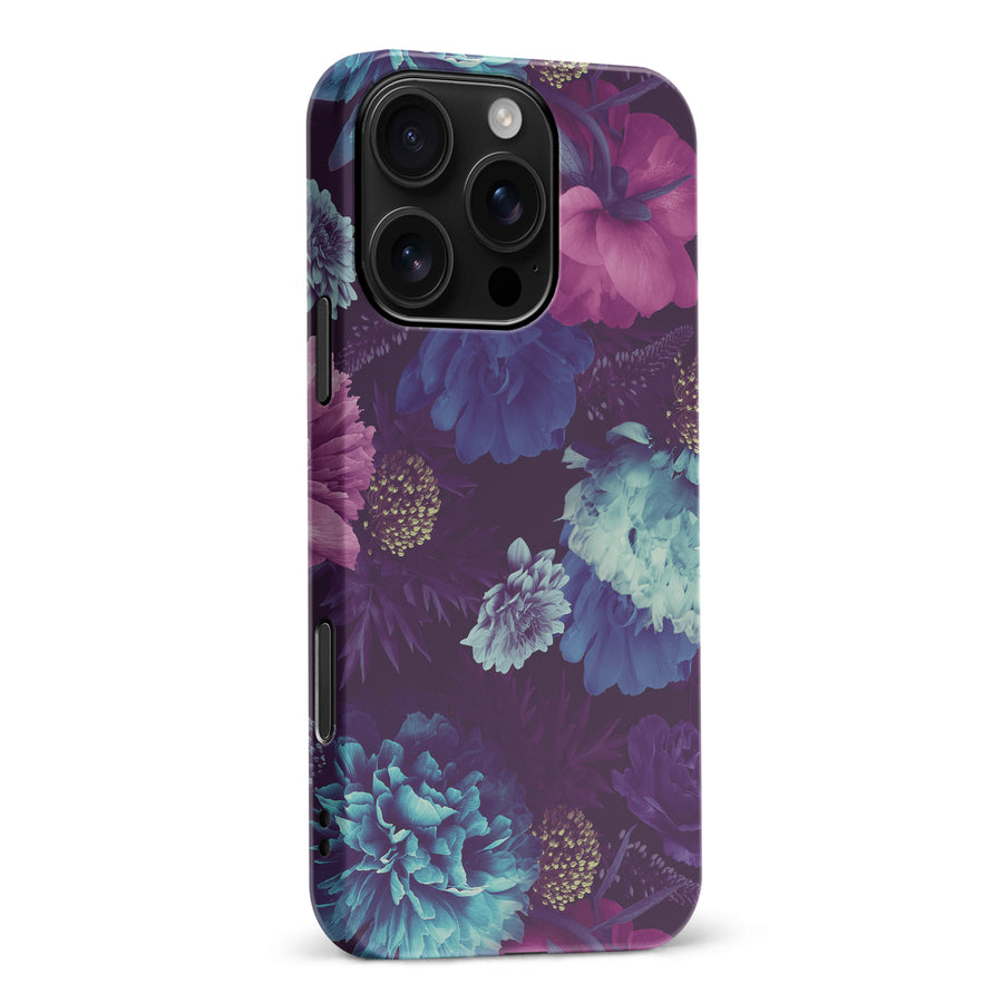 iPhone 16 Pro Max Flower Garden Phone Case in Purple